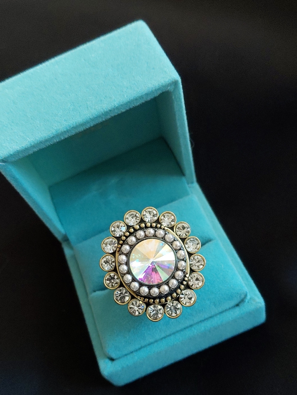 KURT GEIGER LONDON OCTAVIA RING SIZE 8
